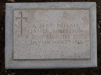 Struma Military Cemetery - Robertson, James